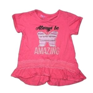 Swiggles size 4T pink short sleeve shirt
